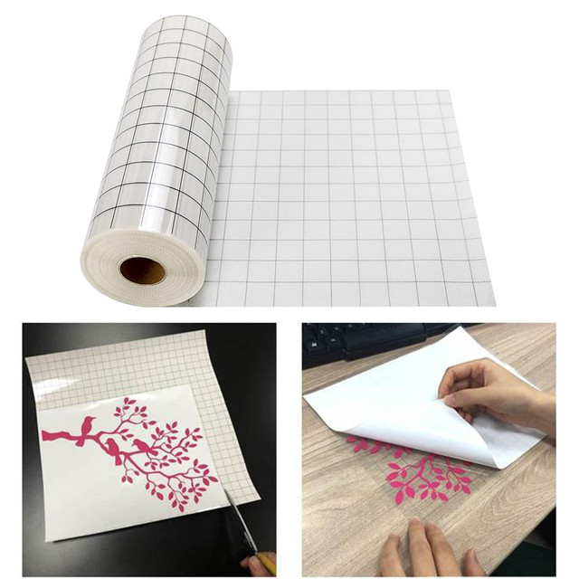 Vinyl Transfer Paper Tape Roll Adhesive 12 X 60 INCH Clear Alignment Grid  Without Leaving a Sticky Residue Transfer Paper Rolls - AliExpress